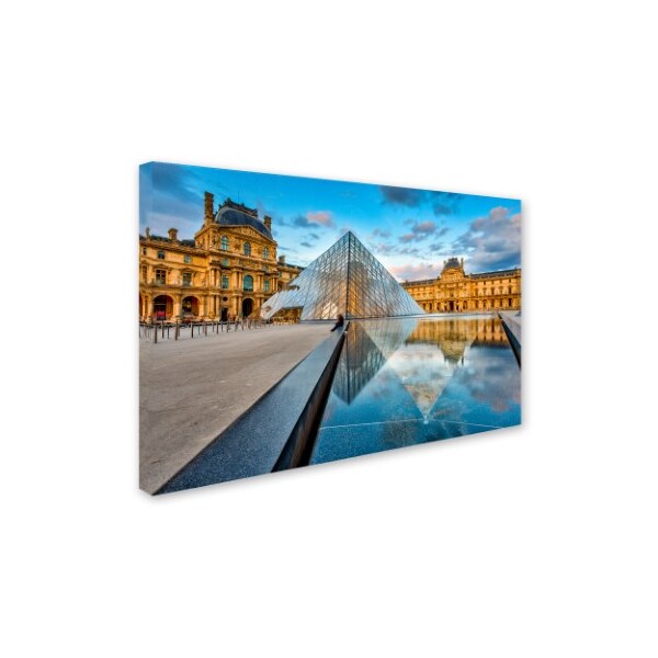 Trademark Fine Art Mathieu Rivrin 'Symetrie du Louvre' Canvas Art, 22x32 - RV0023-C2232GG