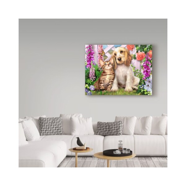 Trademark Fine Art Howard Robinson 'Cats And Dogs' Canvas Art, 35x47 - ALI23914-C3547GG