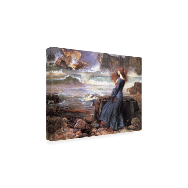 Trademark Fine Art John William Waterhouse 'Miranda the Tempest' Canvas Art, 18x24 - IC01579-C1824GG
