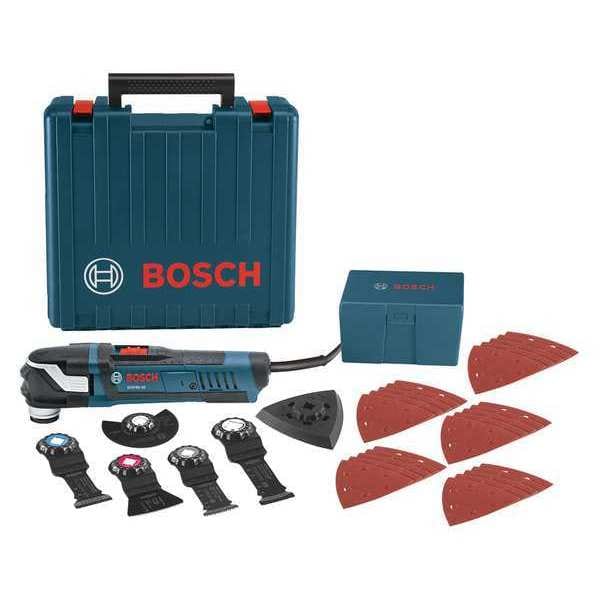 Bosch Oscillating Tool Kit, 120 V AC, Corded, 3  Degrees Oscillation Angle, Starlock Plus Series - GOP40-30C
