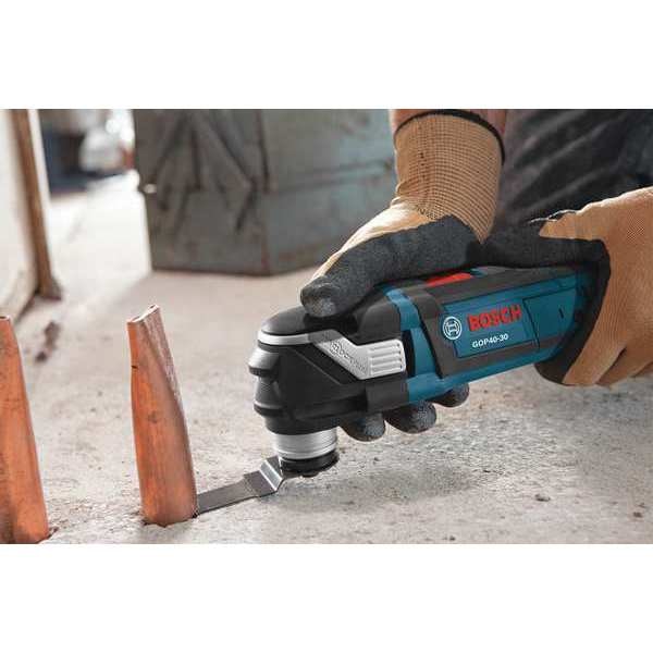 Bosch Oscillating Tool Kit, 120 V AC, Corded, 3  Degrees Oscillation Angle, Starlock Plus Series - GOP40-30C
