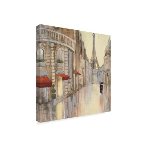 Trademark Fine Art Julia Purinton 'Touring Paris Couple Iii' Canvas Art, 35x35 - WAP05439-C3535GG
