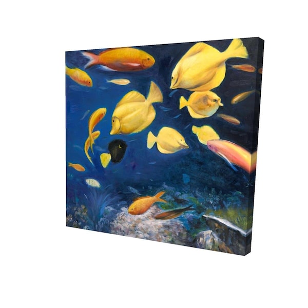 Begin Home Decor 32 x 32 in. Fish Under The Sea-Print on Canvas - 2080-3232-AN170