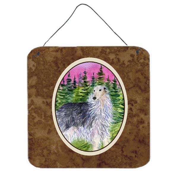 Micasa Borzoi Aluminium Metal Wall Or Door Hanging Prints 6 x 6 In. - MI242055