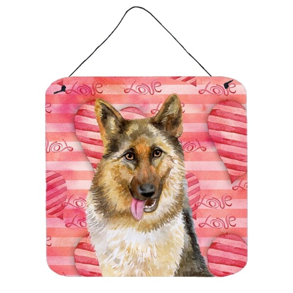 Jensendistributionservices German Shepherd Love Wall or Door Hanging Prints - MI228689