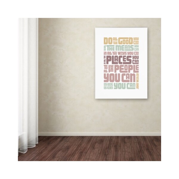 Trademark Fine Art Megan Romo 'Do Good' Canvas Art, 14x19 - MR0149-C1419GG