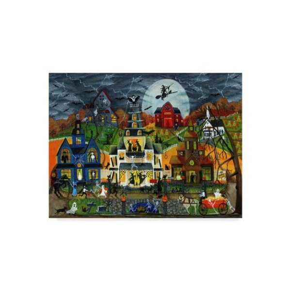 Trademark Fine Art Cheryl Bartley 'Spooky Street ' Canvas Art, 24x32 - ALI40992-C2432GG