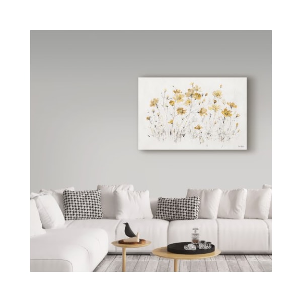 Trademark Fine Art Lisa Audit 'Wildflowers I Yellow' Canvas Art, 12x19 - WAP03847-C1219GG
