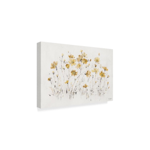 Trademark Fine Art Lisa Audit 'Wildflowers I Yellow' Canvas Art, 12x19 - WAP03847-C1219GG