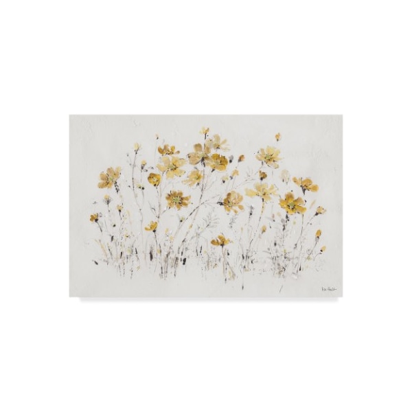 Trademark Fine Art Lisa Audit 'Wildflowers I Yellow' Canvas Art, 12x19 - WAP03847-C1219GG