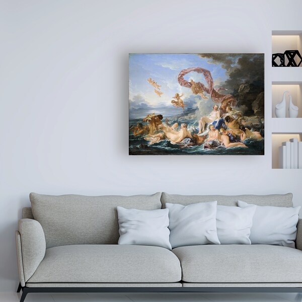 Trademark Fine Art Francois Boucher 'The triumph of Venus' Canvas Art, 35x47 - AA01382-C3547GG