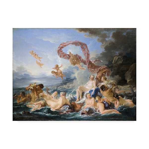 Trademark Fine Art Francois Boucher 'The triumph of Venus' Canvas Art, 35x47 - AA01382-C3547GG