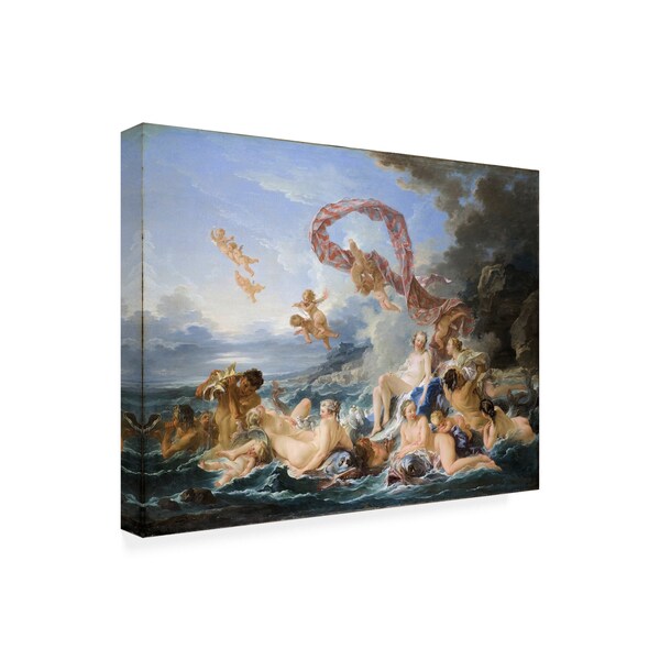 Trademark Fine Art Francois Boucher 'The triumph of Venus' Canvas Art, 35x47 - AA01382-C3547GG