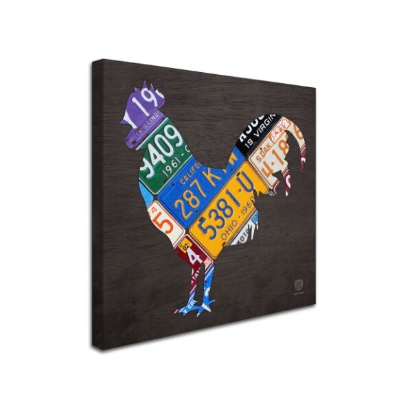 Trademark Fine Art Design Turnpike 'Rooster' Canvas Art, 14x14 - ALI1318-C1414GG