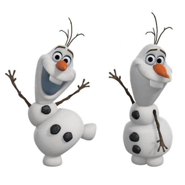 Comfortcorrect Frozen Olaf The Snow Man Peel and Stick Wall Decals - CO121124