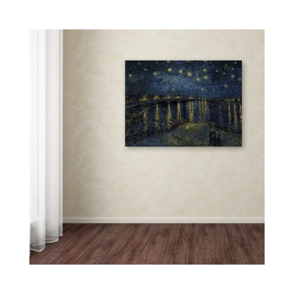 Trademark Fine Art Vincent van Gogh 'The Starry Night II' Canvas Art, 18x24 - AA01269-C1824GG