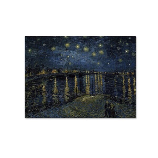 Trademark Fine Art Vincent van Gogh 'The Starry Night II' Canvas Art, 18x24 - AA01269-C1824GG