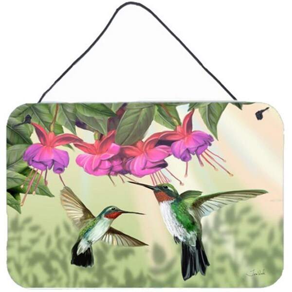 Jensendistributionservices Fuchsia And Hummingbirds Wall and Door Hanging Prints - MI2556452
