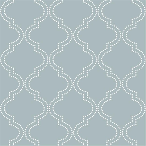 Nuwallpaper Quatrefoil Peel and Stick Wallpaper Slate Blue - NU1826