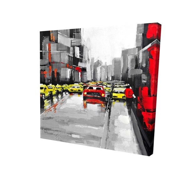 Fondo 12 x 12 in. Abstract Traffic by A Rainy Day-Print on Canvas - FO2788074