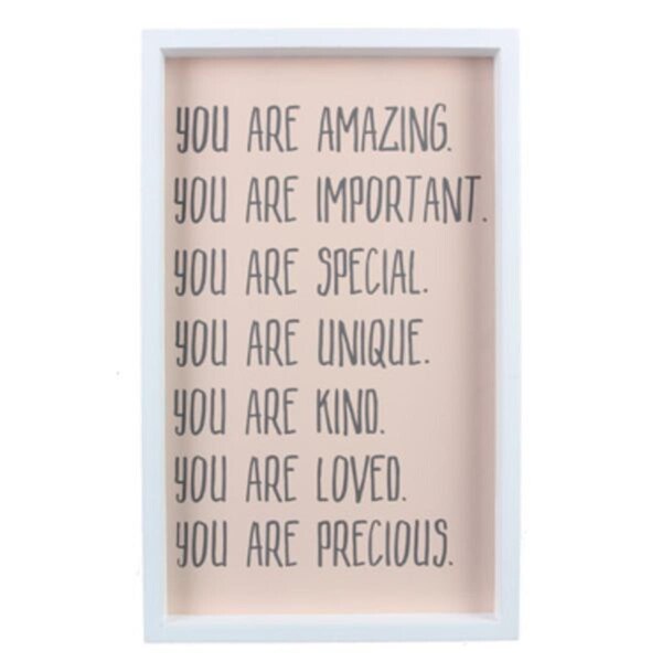 Youngs Wood Framed You Are Wall Sign - 20316
