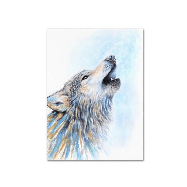 Trademark Fine Art Michelle Faber 'Howling Wolf' Canvas Art, 35x47 - ALI17954-C3547GG