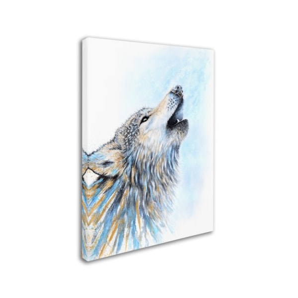 Trademark Fine Art Michelle Faber 'Howling Wolf' Canvas Art, 35x47 - ALI17954-C3547GG