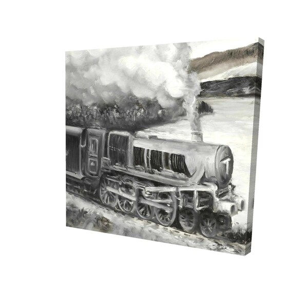 Begin Home Decor 32 x 32 in. Vintage Passenger Locomotive-Print on Canvas - 2080-3232-TR50