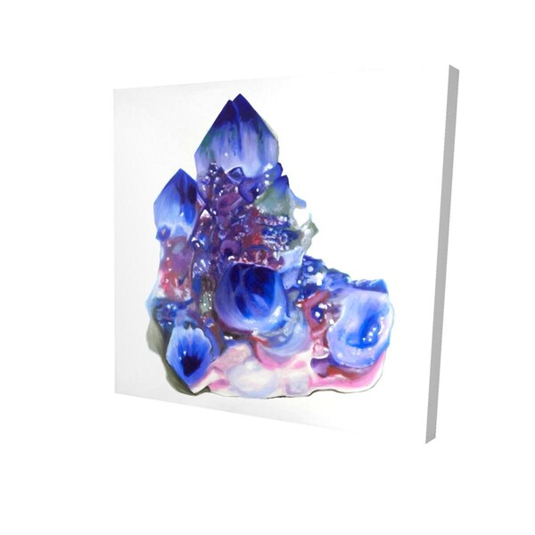 Fondo 32 x 32 in. Blue & Purple Quartz Cristal-Print on Canvas - FO2788593