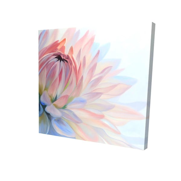 Fondo 16 x 16 in. Lotus Pastel Flower-Print on Canvas - FO2792114
