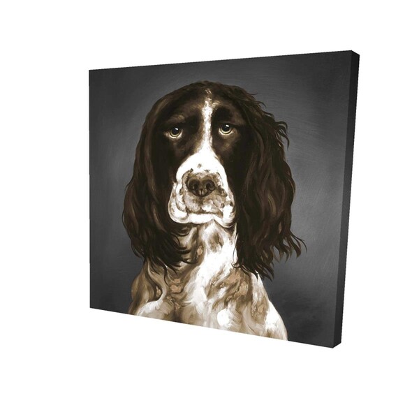 Fondo 32 x 32 in. Brown English Springer Spaniel-Print on Canvas - FO2789512