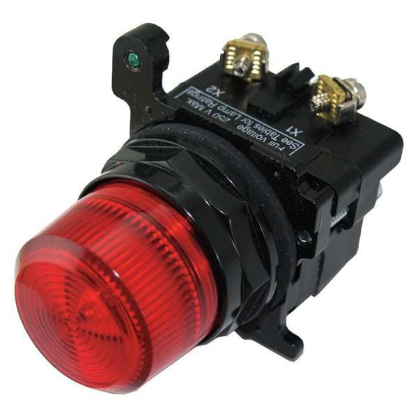 Indicador luminoso Eaton Cutler-Hammer, LED, 120VCA, Rojo - 10250T197HLRP2A