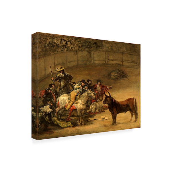 Trademark Fine Art Goya 'Bullfight' Canvas Art, 35x47 - AA01423-C3547GG
