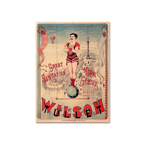 Trademark Fine Art Vintage Lavoie 'Circus 1889' Canvas Art, 18x24 - ALI19899-C1824GG
