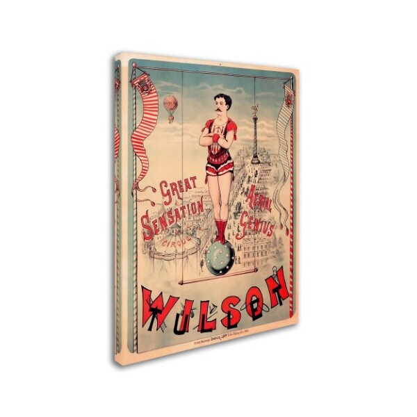 Trademark Fine Art Vintage Lavoie 'Circus 1889' Canvas Art, 18x24 - ALI19899-C1824GG