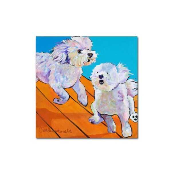Trademark Fine Art Pat Saunders 'Catch Me' Canvas Art, 18x18 - PS104-C1818GG