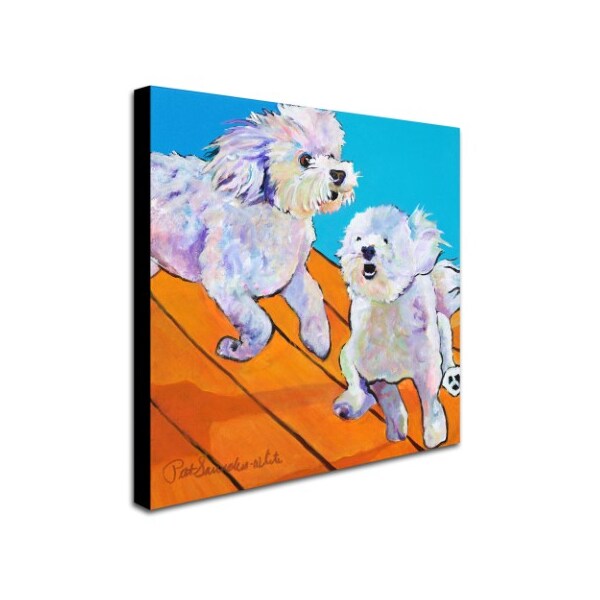Trademark Fine Art Pat Saunders 'Catch Me' Canvas Art, 18x18 - PS104-C1818GG