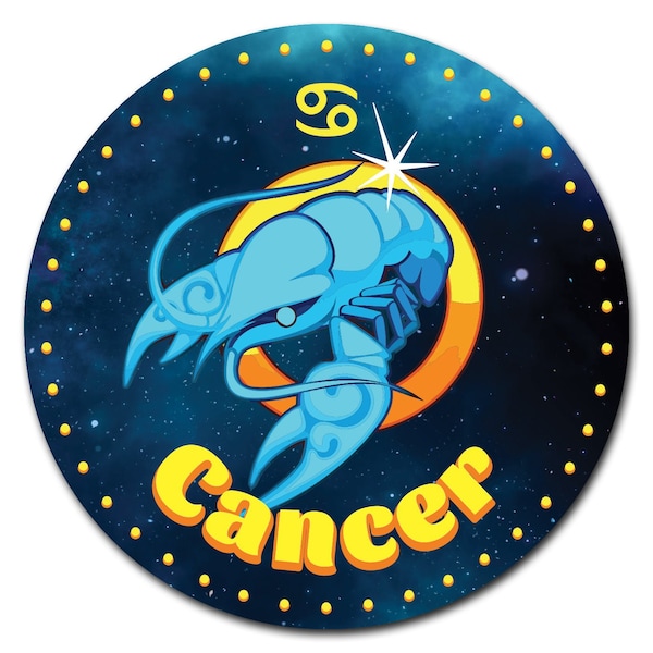 Signmission Cancer Circle Vinyl Laminated Decal - D-16-CIR-CANCER