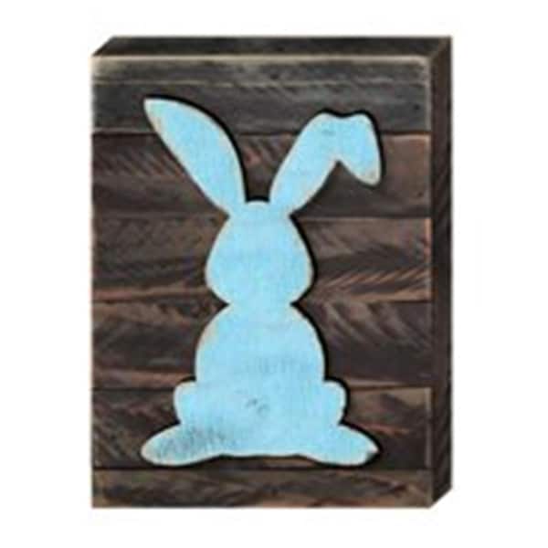Designocracy Vintage Rabbit Art on Board Wall Decor - 98134312