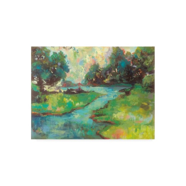 Trademark Fine Art Jeanette Vertentes 'Landscape in the Parks River' Canvas Art, 14x19 - WAP11981-C1419GG