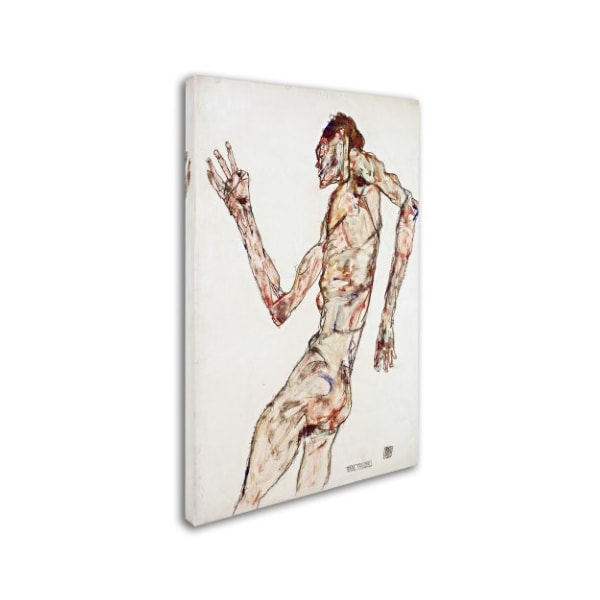 Trademark Fine Art Egon Schiele 'The Dancer' Canvas Art, 16x24 - AA00498-C1624GG