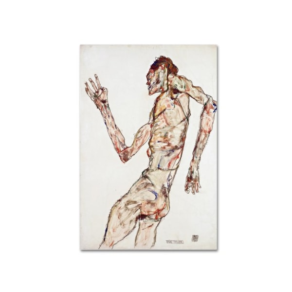 Trademark Fine Art Egon Schiele 'The Dancer' Canvas Art, 16x24 - AA00498-C1624GG