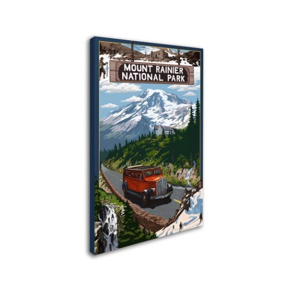 Trademark Fine Art Lantern Press 'Travel Poster 39' Canvas Art, 16x24 - ALI8712-C1624GG