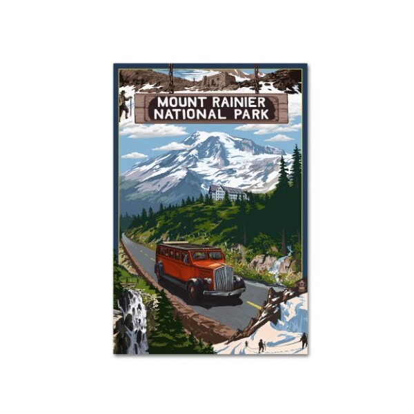 Trademark Fine Art Lantern Press 'Travel Poster 39' Canvas Art, 16x24 - ALI8712-C1624GG