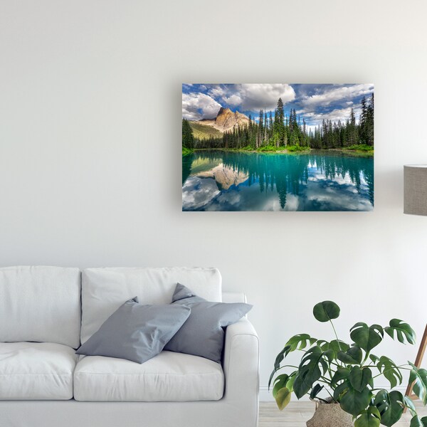 Trademark Fine Art Zoran Dujic Lighthunter 'Emerald' Canvas Art, 16x24 - 1X09022-C1624GG