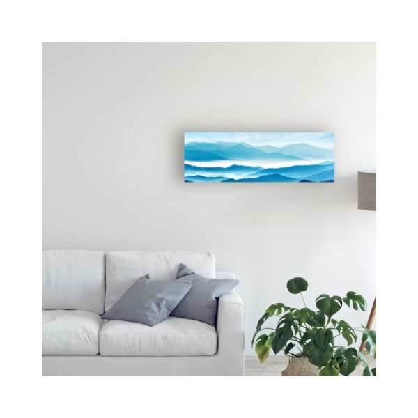 Trademark Fine Art James Mcloughlin 'Misty Mountains Xi' Canvas Art, 16x47 - WAG10100-C1647GG