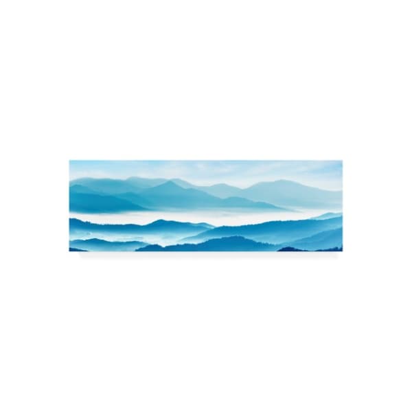 Trademark Fine Art James Mcloughlin 'Misty Mountains Xi' Canvas Art, 16x47 - WAG10100-C1647GG