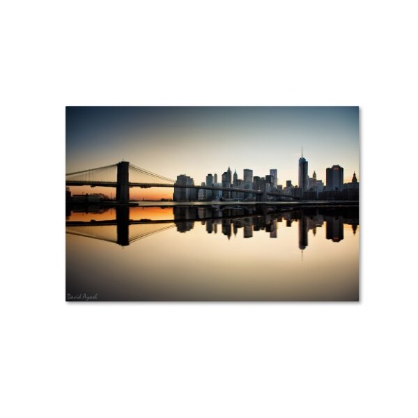 Trademark Fine Art David Ayash 'Downtown NY' Canvas Art, 30x47 - MA0636-C3047GG