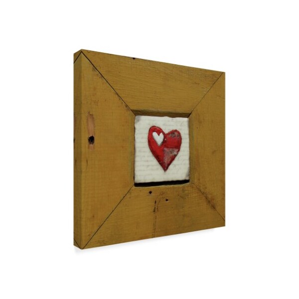 Trademark Fine Art lovISart 'Hearts Deisre Gold' Canvas Art, 35x35 - ALI23204-C3535GG