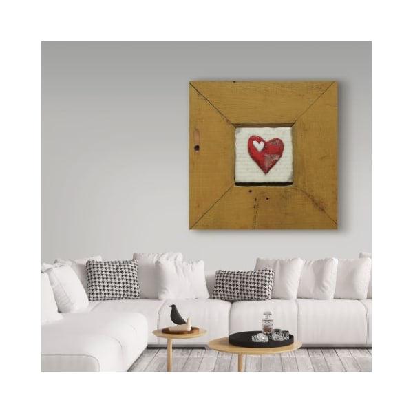 Trademark Fine Art lovISart 'Hearts Deisre Gold' Canvas Art, 35x35 - ALI23204-C3535GG